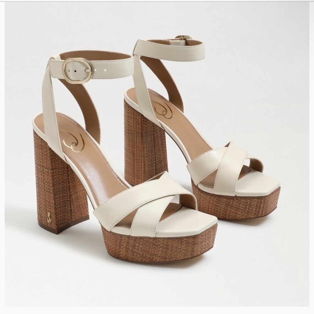 Sam Edelman Nolita Ivory Leather Size 10M
